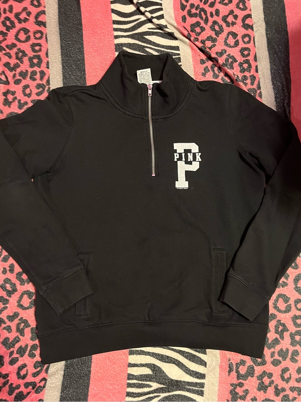 Vintage PINK Victoria's Secret zip up jacket